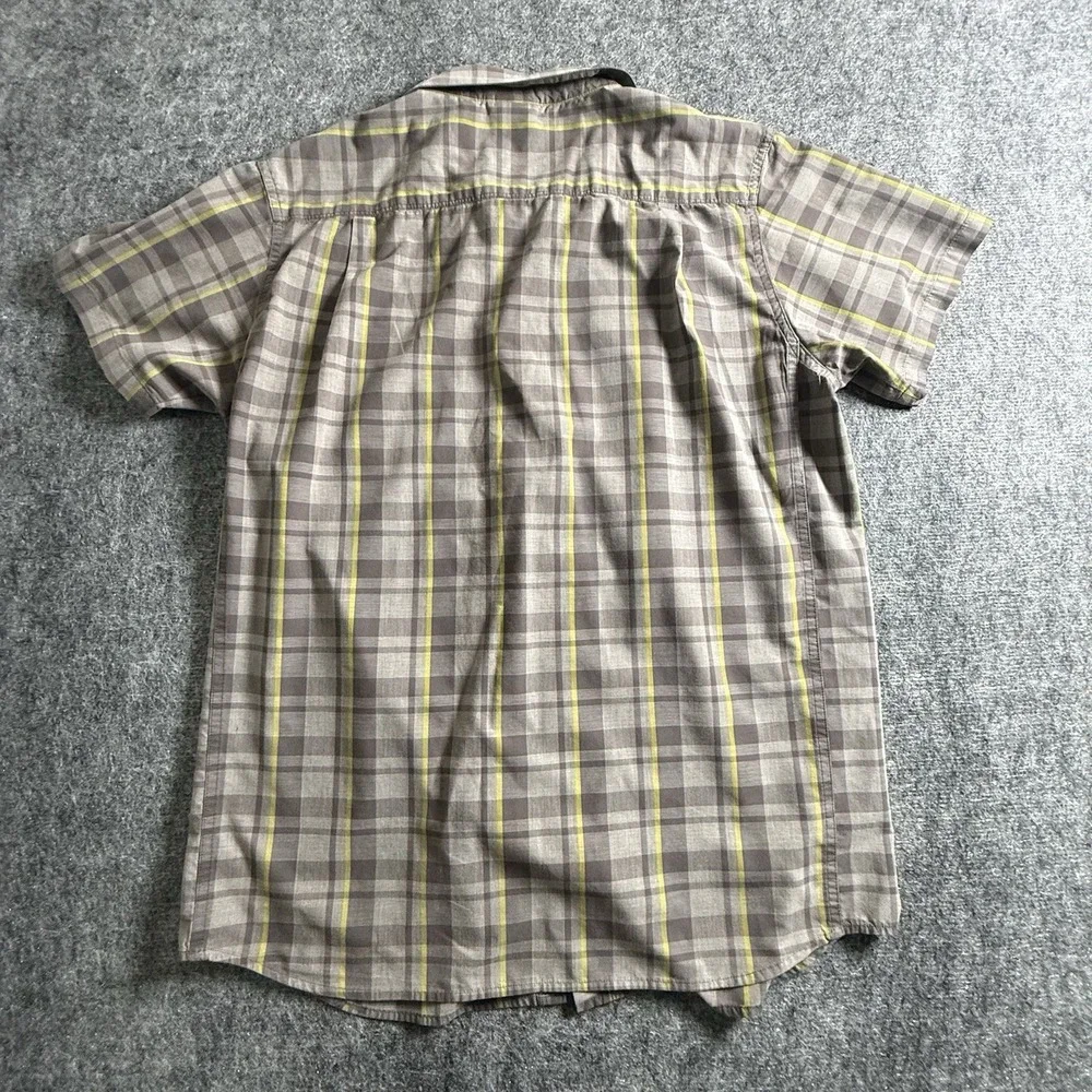 The North Face Baytrail Plaid Shirt Mens Large Gray Hiking Outdoor Camp